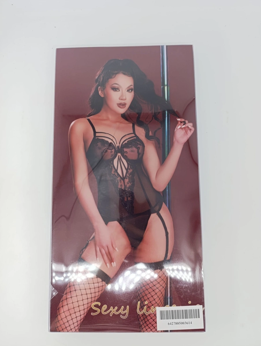 Set Lenjerie 3 Piese Black Seduction, Negru, S/M, #2, Erotic24.ro