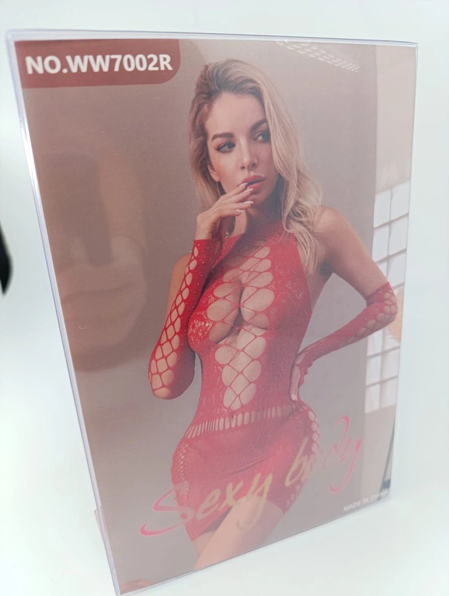 Rochie Sexy Diamond Glow, Rosu, S/M, Nr. 2, Erotic24.ro