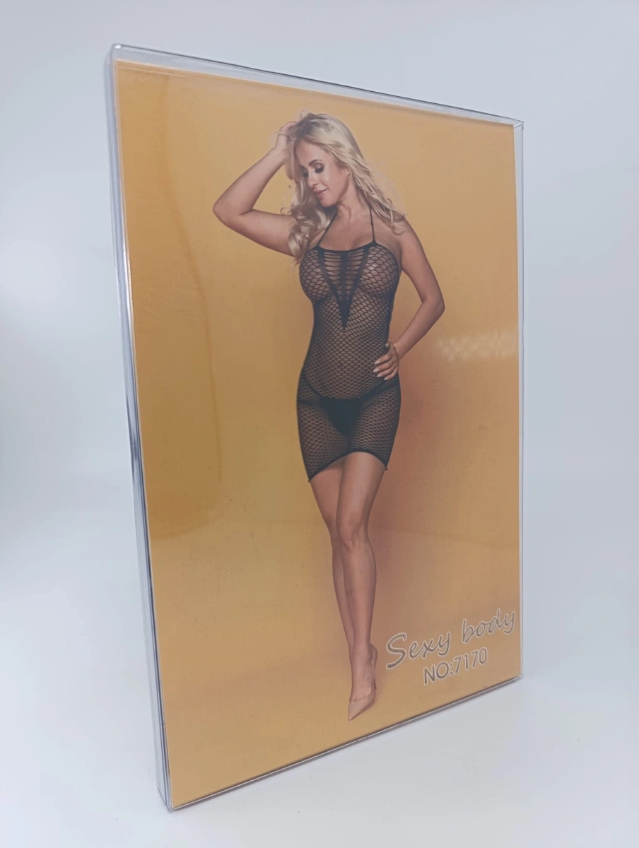 Rochie Dreamy Plasa Transparenta Neagra OS, Nr. 4, Erotic24.ro