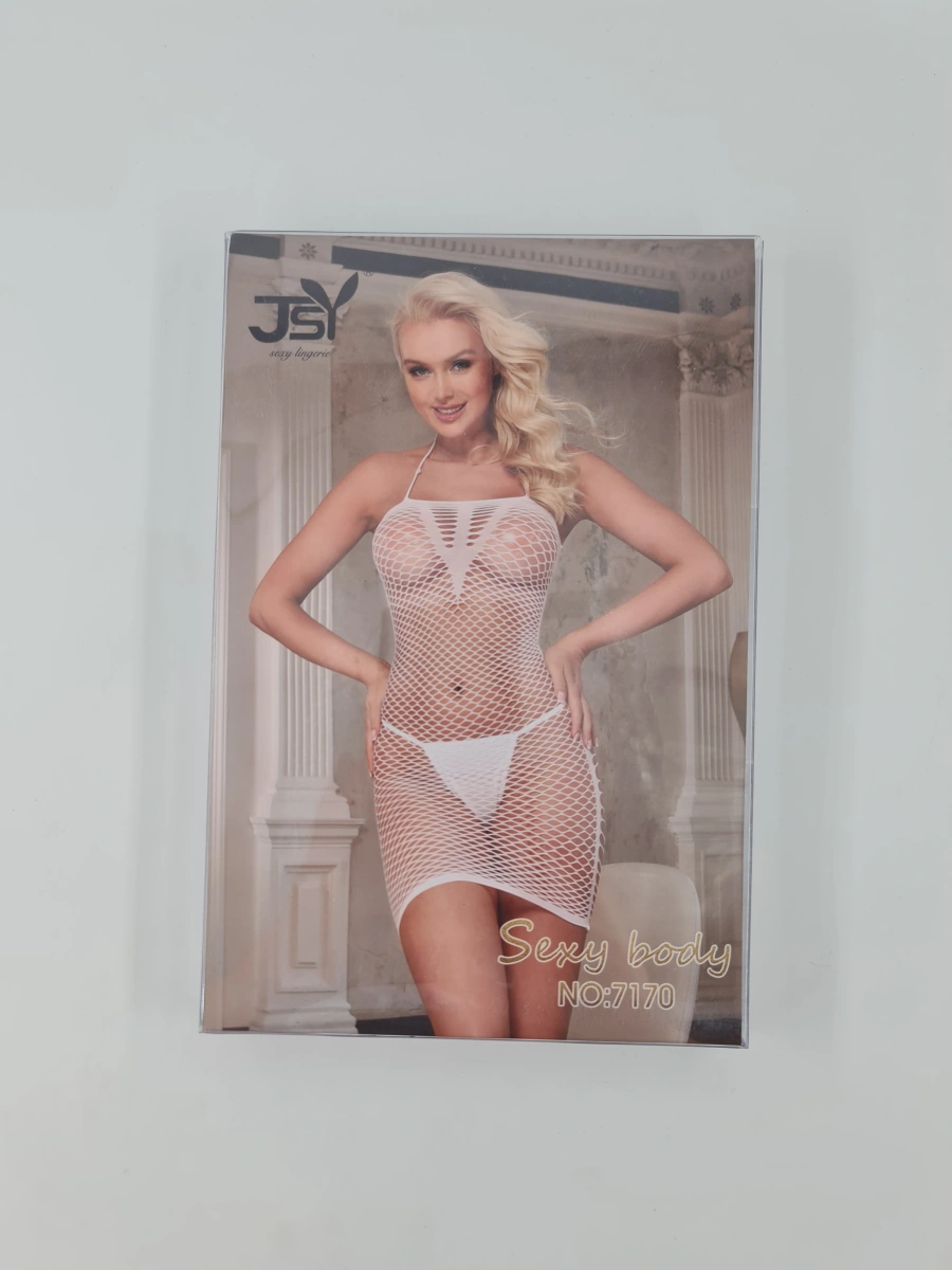 Rochie Dreamy Plasa Transparenta Alba OS, Nr. 3, Erotic24.ro