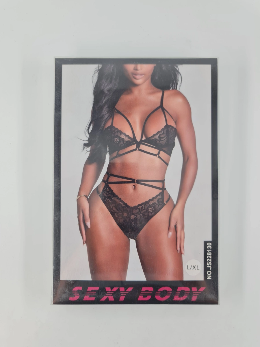 Set Lenjerie Lara 2 Piese, Negru, L/XL, Nr. 4, Erotic24.ro