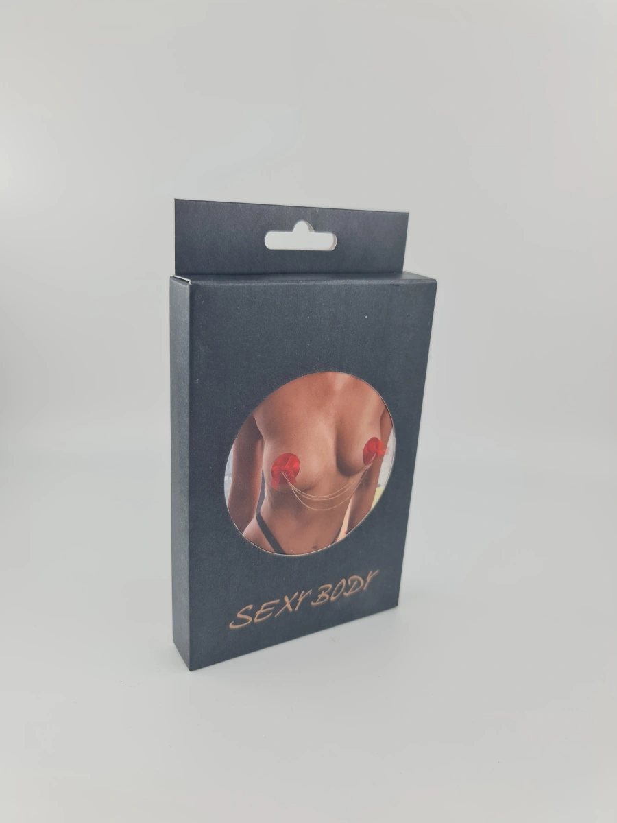 Acoperitoare Sfarcuri Adezive Red Look, Rosu, JGF Lingerie, Nr. 5, Erotic24.ro