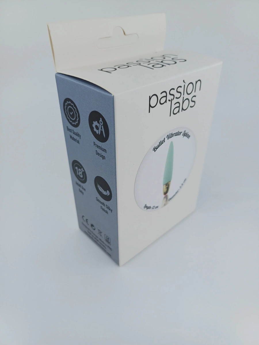 Bullet Vibrator Spinn, 10 Moduri Vibratii, Silicon, USB, Verde, 12 cm, Passion Labs, #2, Erotic24.ro