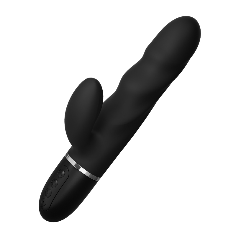 Vibrator Iepuras Great Rabbit, 10 Moduri Vibratii, Silicon, USB, Negru, 23.5 cm, Mokko Toys, Velvet Obsession, #2, Erotic24.ro