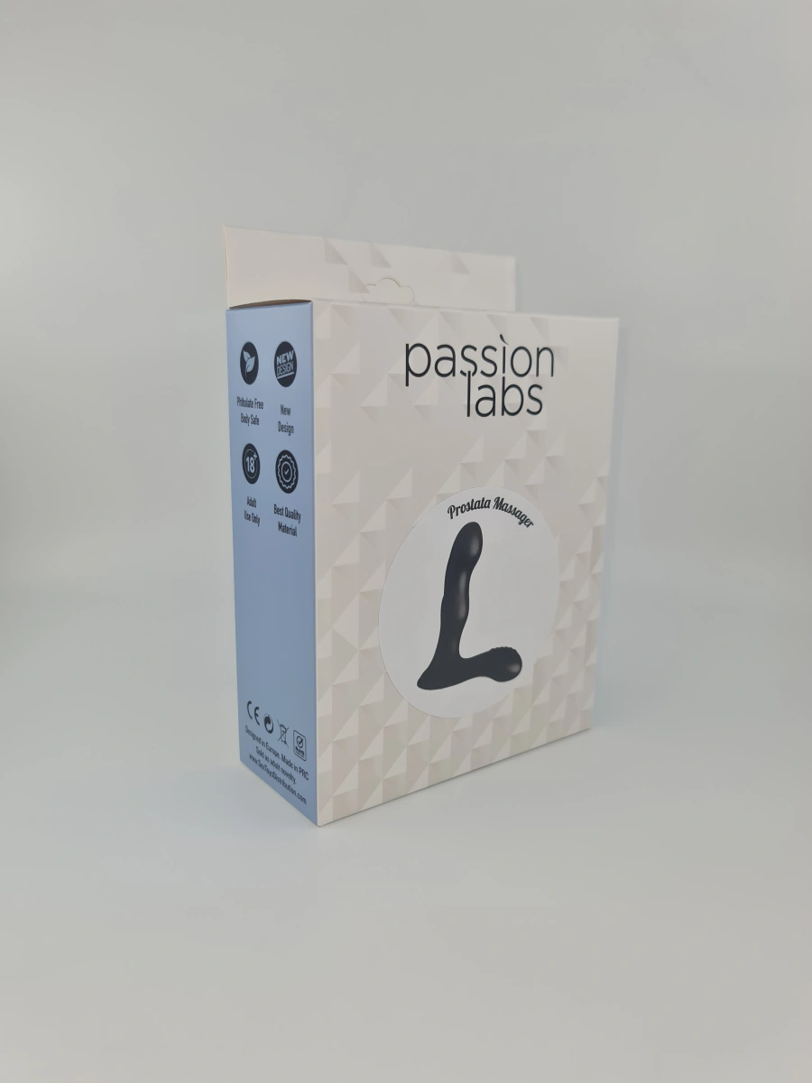 Stimulator Prostata Black Knight, 10 Moduri Vibratii, Silicon, USB, Negru, 11 cm, Passion Labs, #3, Erotic24.ro