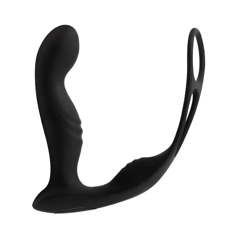 Stimulator Anal Hervy, 10 Moduri Vibratii, Silicon, USB, Negru, 12.5 cm, Passion Labs, Nr. 2, Erotic24.ro