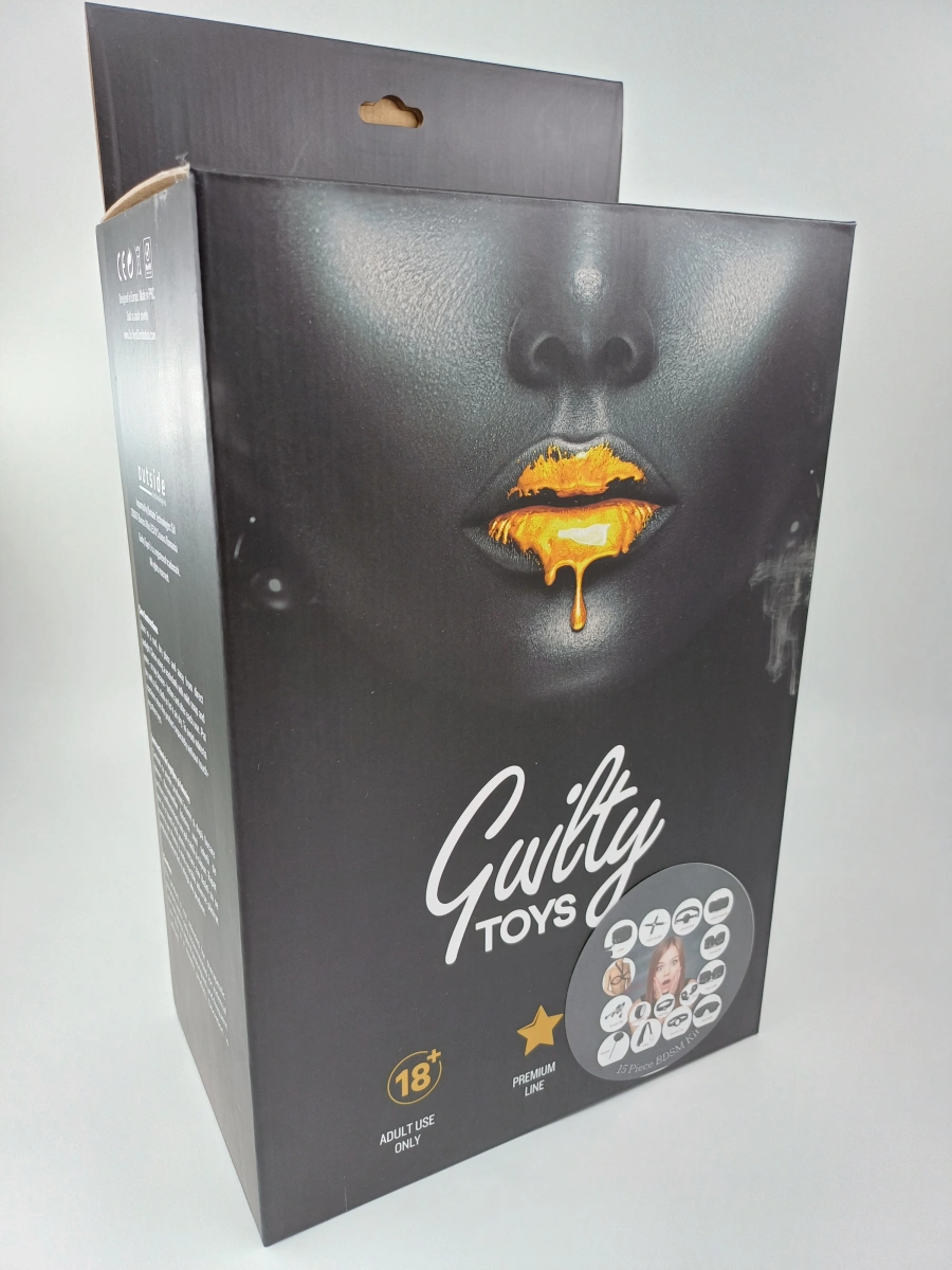 Set BDSM Dark Fantasy, 15 Piese, Negru, Guilty Toys, #2, Erotic24.ro