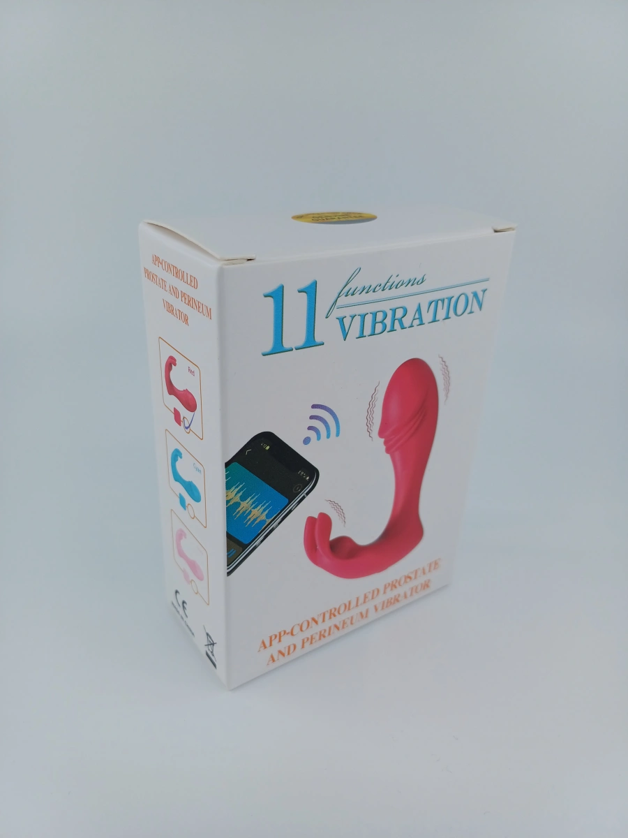 Stimulator Naughty, Bluetooth Control, Free App, Silicon, USB, Rosu, 11 cm, #2, Erotic24.ro