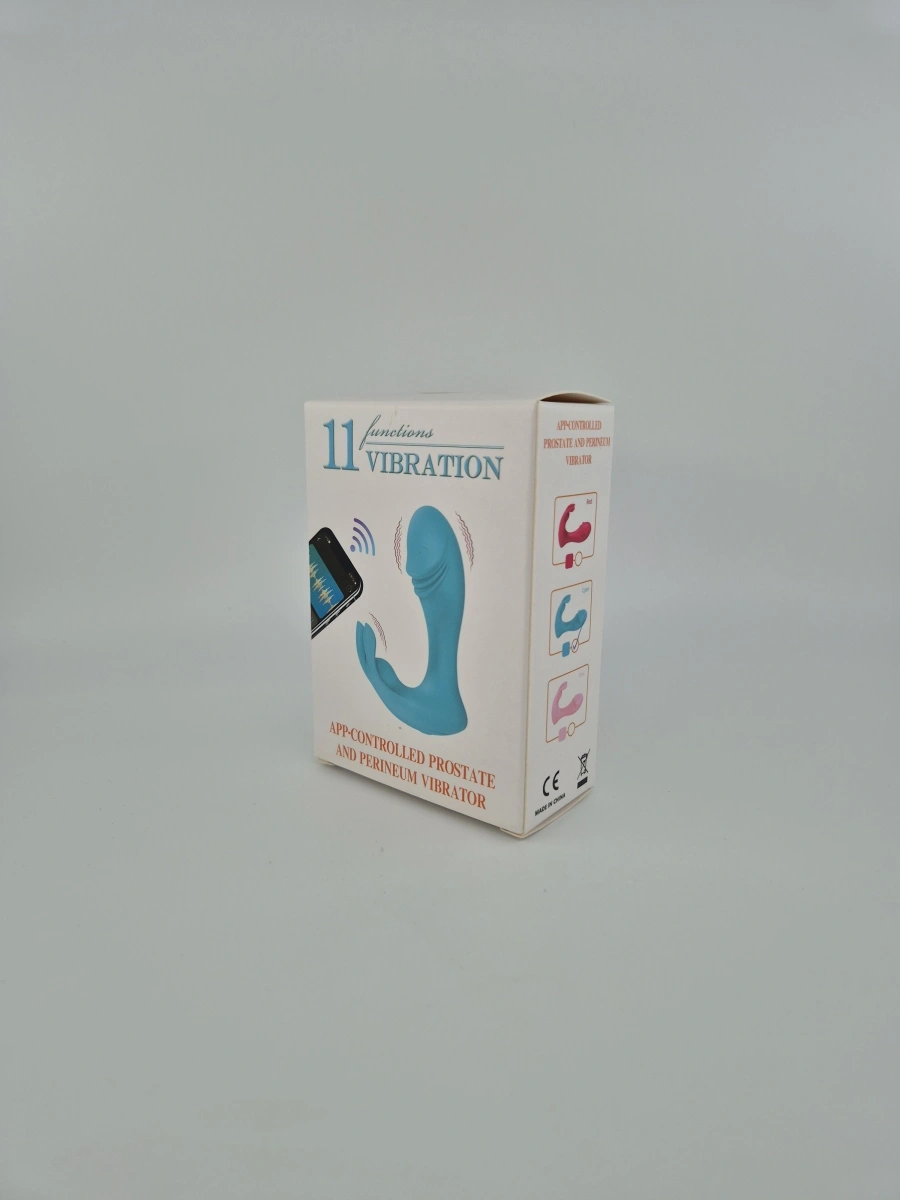 Stimulator Naughty, Bluetooth Control, Free App,  Silicon, USB, Albastru, 11 cm, #2, Erotic24.ro