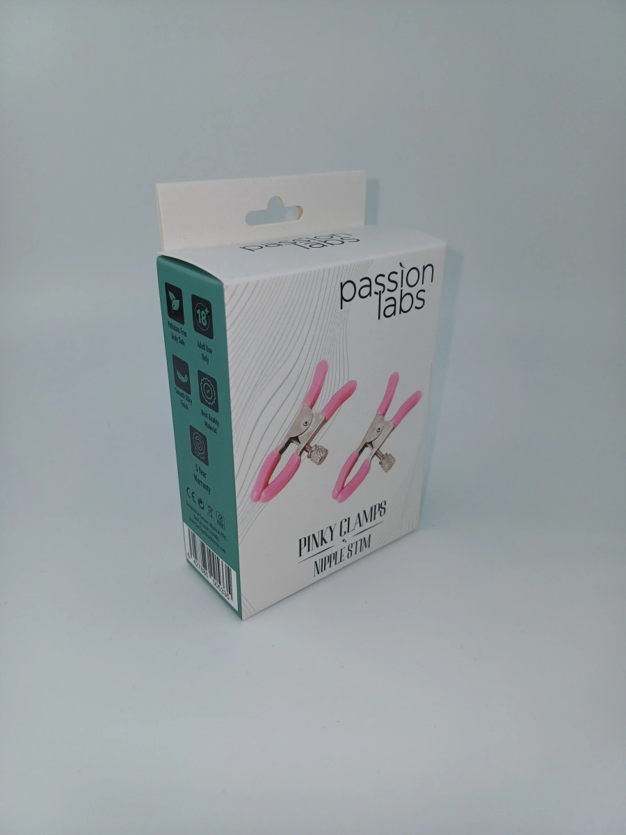 Clame Sfarcuri Cuties Pinky Clamps, Metal, Roz. Passion Labs, Nipple Stim, #2, Erotic24.ro