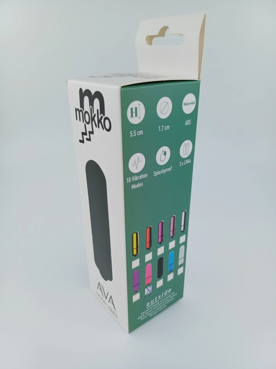 Bullet Vibrator Ava, 10 Moduri Vibratii, ABS, Roz, 5.5 cm, Mokko Toys, Nr. 2, Erotic24.ro