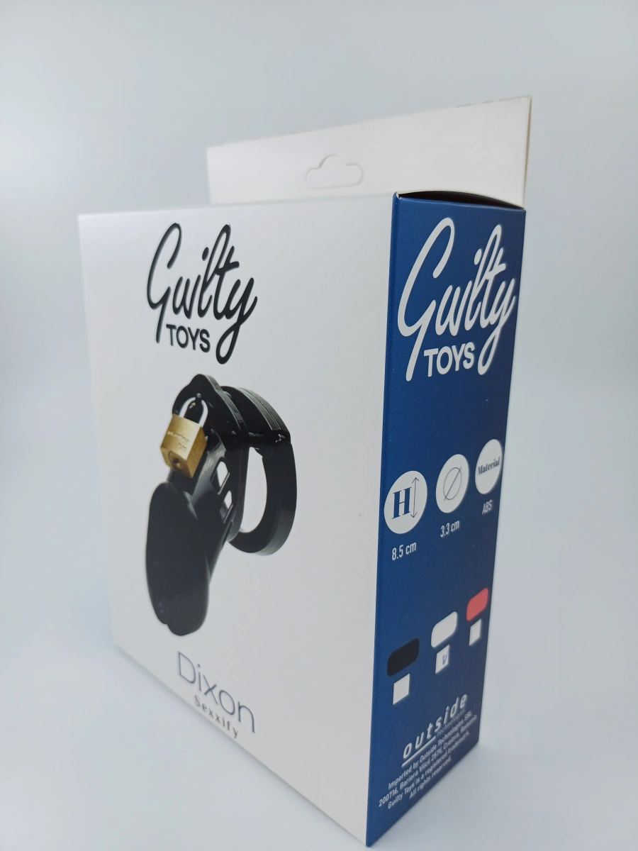 Cusca de Castitate Dixon Maximum Security Transparenta Guilty Toys, #4, Erotic24.ro