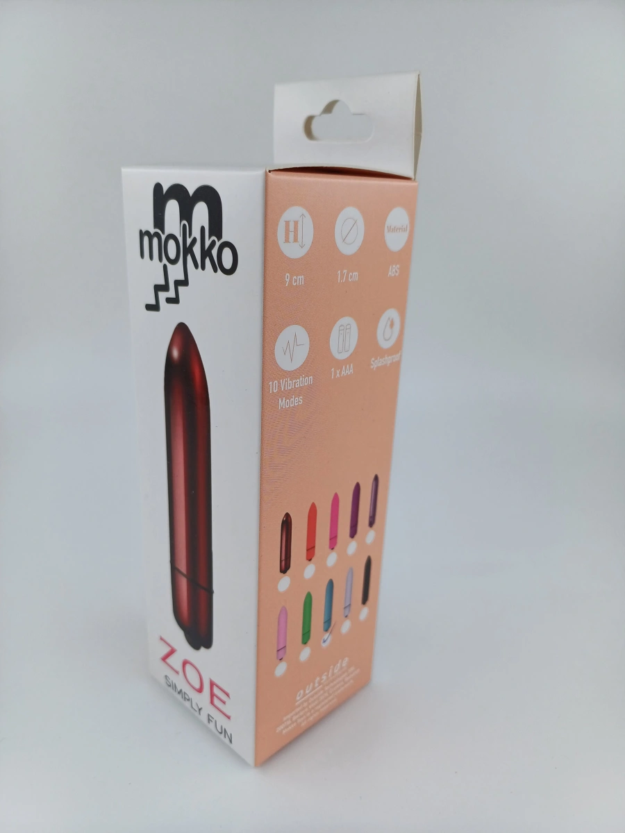 Vibrator Glont Zoe, 10 Moduri Vibratii, Albastru, 9 cm, Mokko Toys, #2, Erotic24.ro