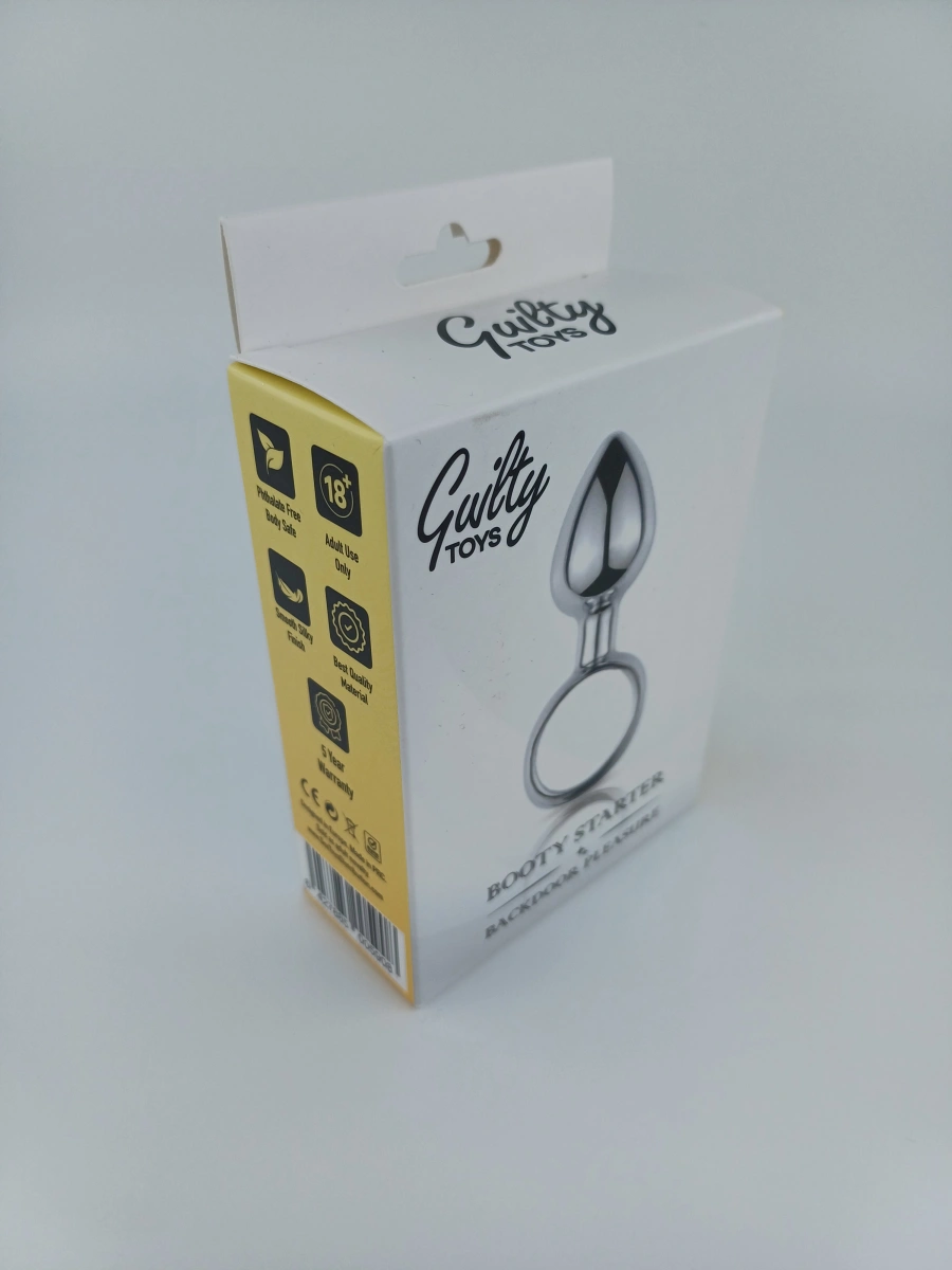 Mini Dop Anal Booty Starter Small Metalic 4.9 cm Guilty Toys, Backdoor Pleasure, #3, Erotic24.ro