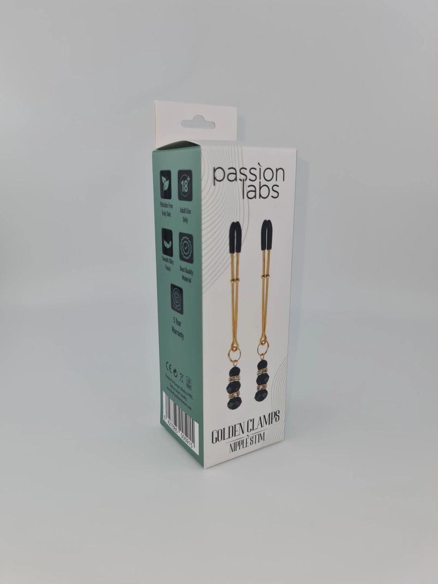 Clame Pentru Sfarcuri Golden Clamps Passion Labs, Nipple Stim, #4, Erotic24.ro