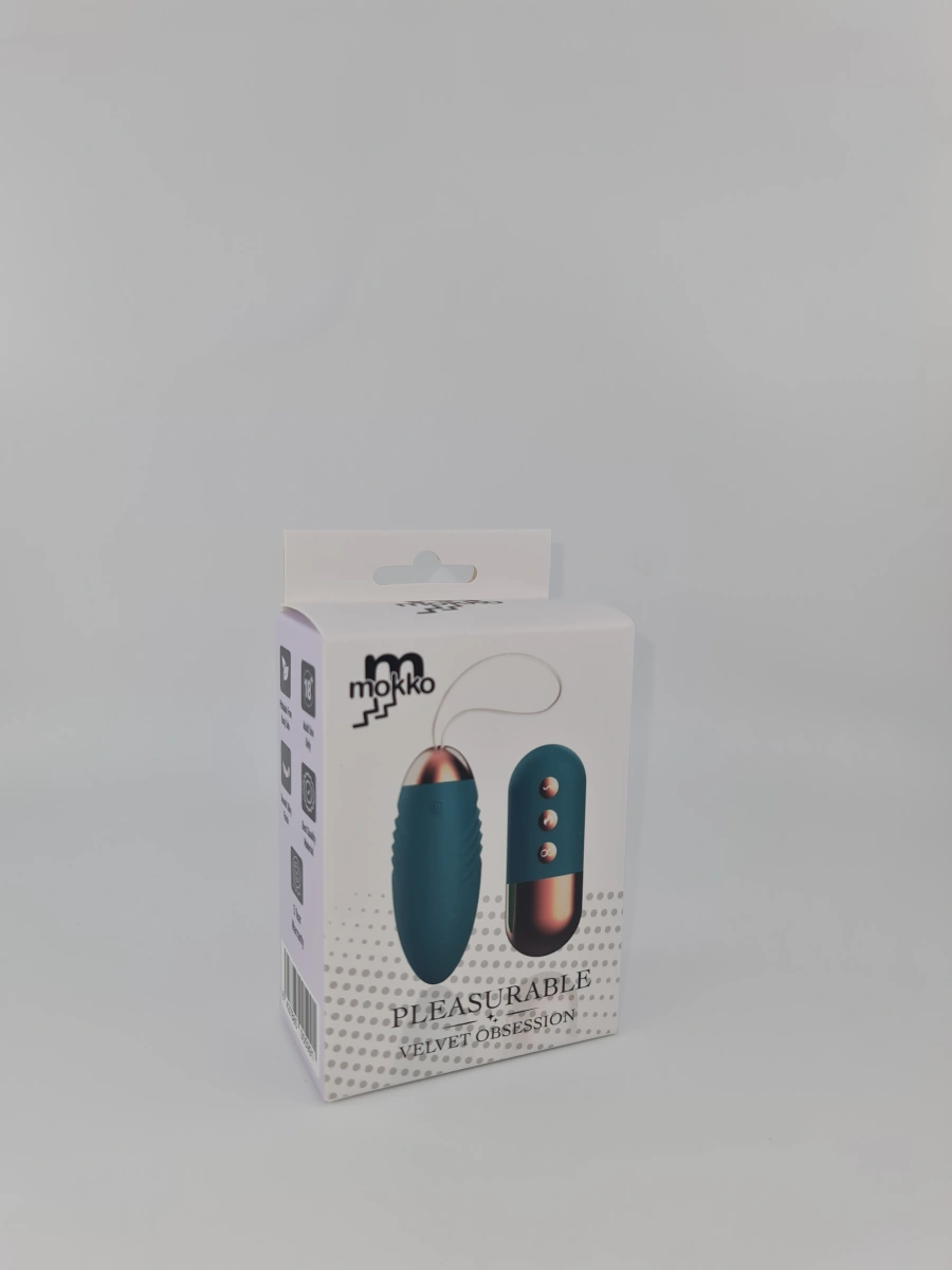 Ou Vibrator Pleasurable Remote Control, 10 Moduri Vibratii, Functie Incalzire, Silicon, Verde, USB, Mokko Toys, #2, Erotic24.ro