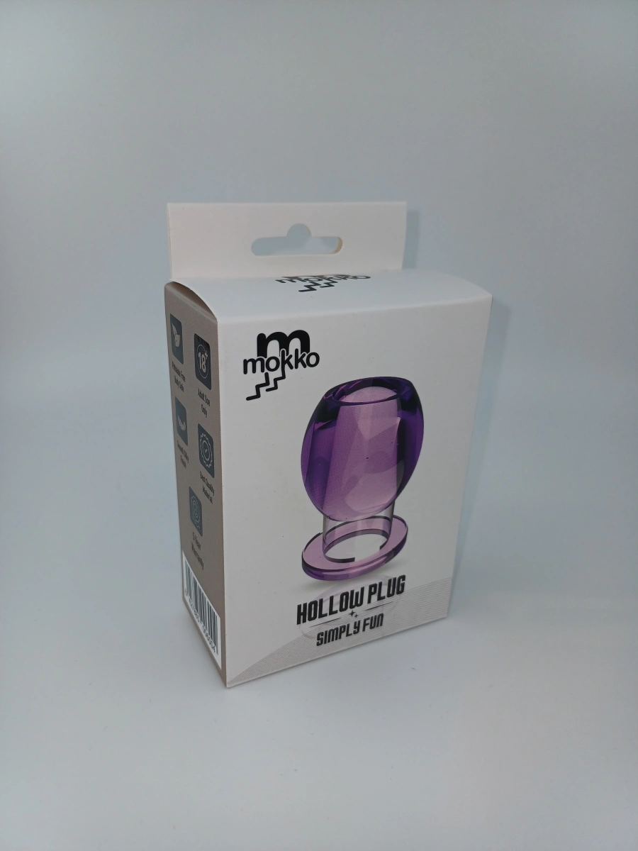 Dop Anal Hollow PVC, Mov, 6 cm, Mokko Toys, #2, Erotic24.ro