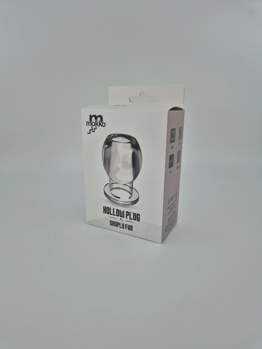 Dop Anal Hollow PVC, Transparent, 6 cm, Mokko Toys, Nr. 2, Erotic24.ro