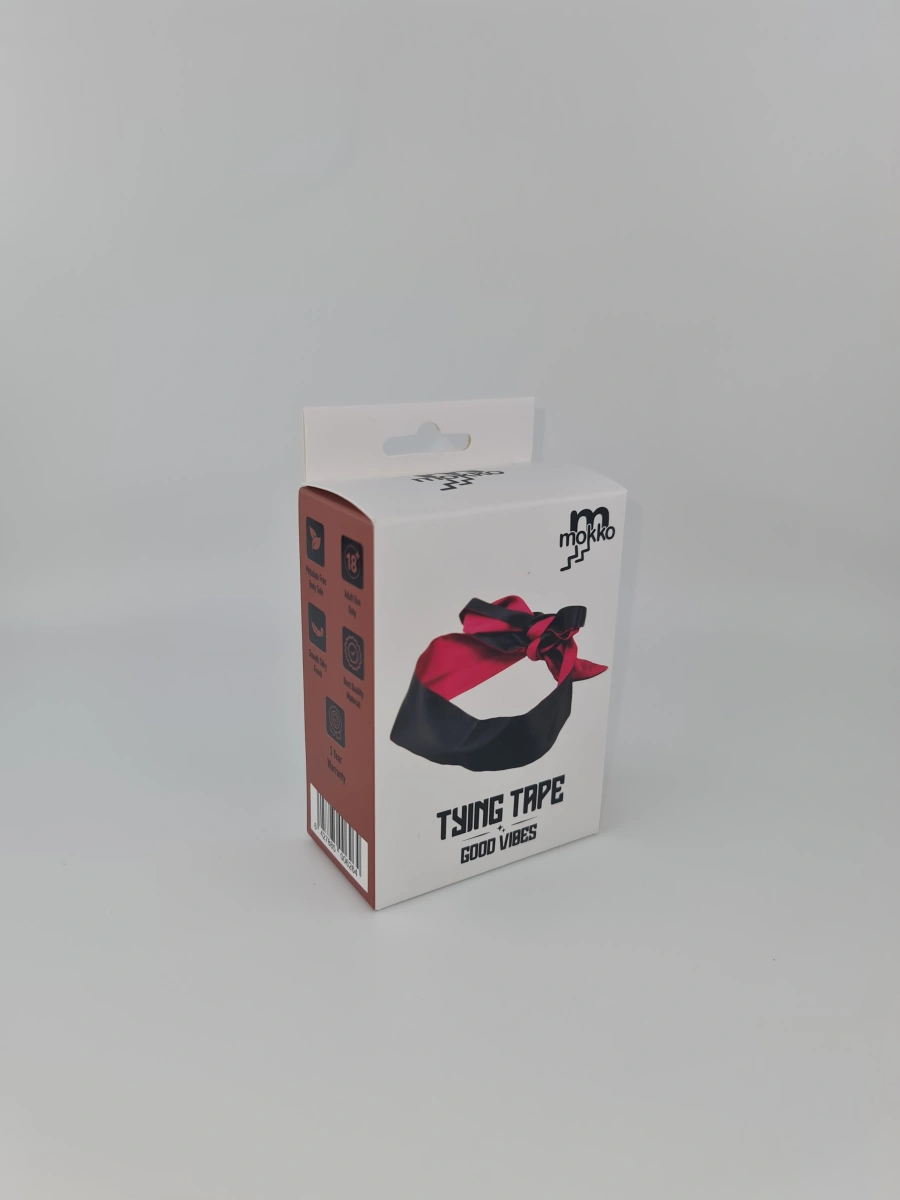 Banda Satinata Multifunctionala, Negru/Burgundy, 150 cm,  Mokko Toys, #3, Erotic24.ro