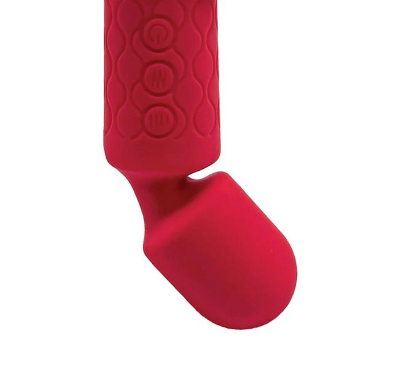 Vibrator Masaj Luna 20 Moduri Vibratii+8 Intensitati de Viteza, USB, Silicon, Rosu, Passion Labs, #2, Erotic24.ro