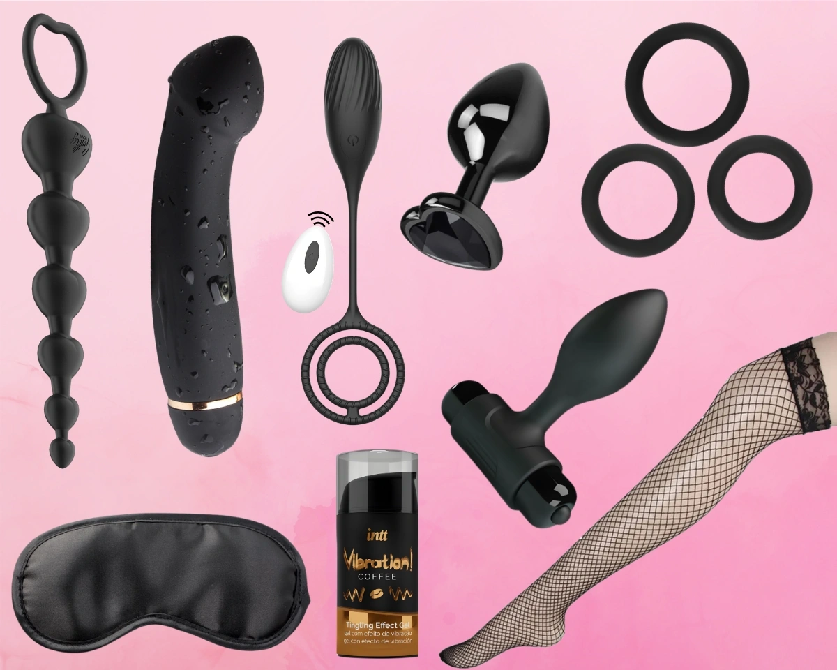 Cautare: Kit Valentine's Day - Kit Valentine's Day Naughty Midnight Box, 9 Accesorii, Negru, Erotic24.ro