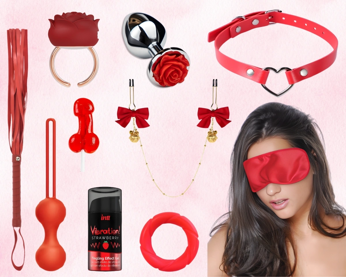 Cautare: Kit Valentine's Day - Kit Valentine's Day Hot Love, 10 Accesorii, Rosu, Erotic24.ro