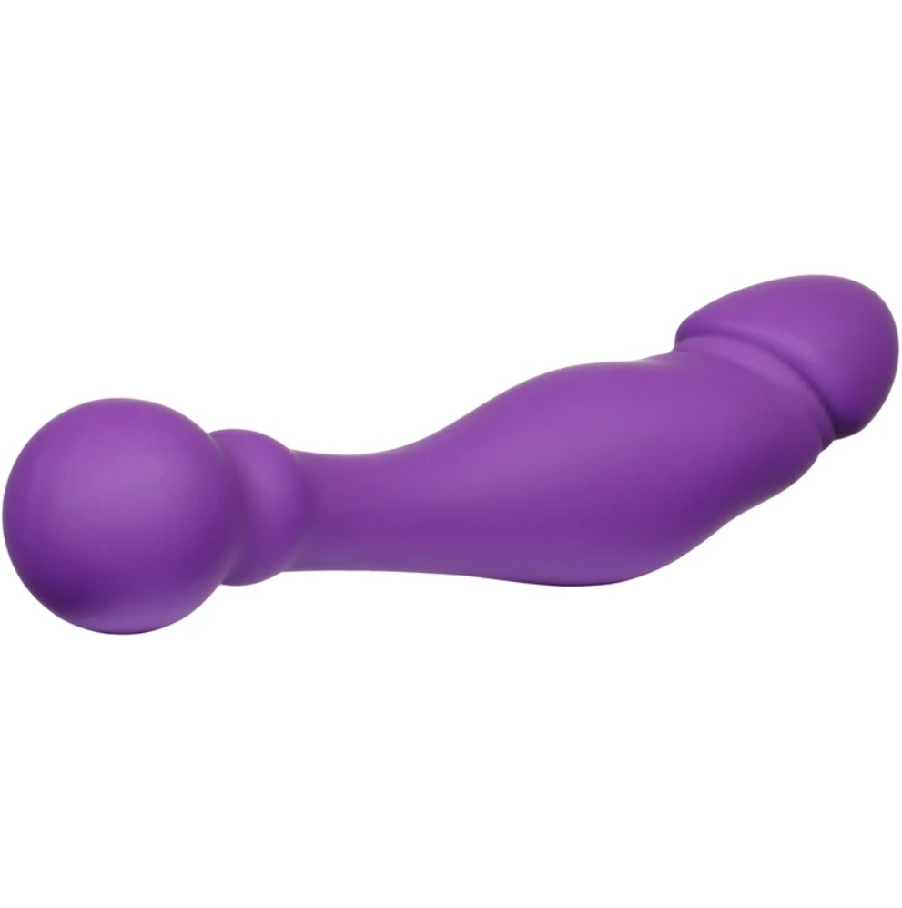 Dildo Dublu Finn, Silicon, Mov, 18 cm, Passion Labs, Sensations, #4, Erotic24.ro