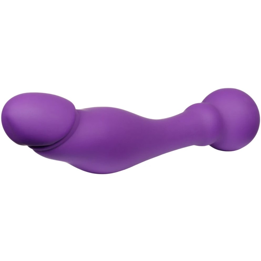 Dildo Dublu Finn, Silicon, Mov, 18 cm, Passion Labs, Sensations, #3, Erotic24.ro