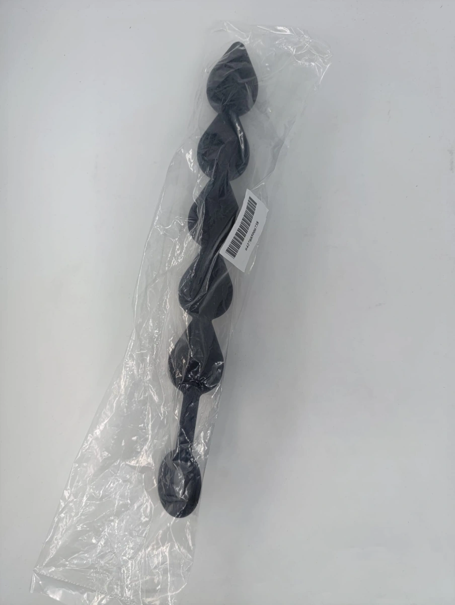 Bile Anale Intense Feel, Silicon, Negru, 40 cm, Nr. 2, Erotic24.ro