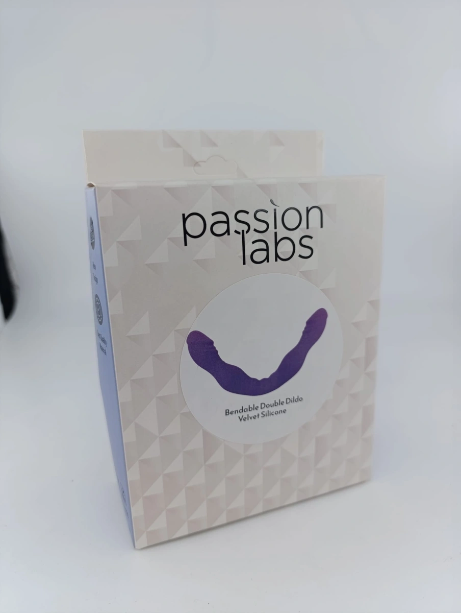Dildo Dublu Bendable, Silicon Matasos, Mov, 28 cm, Passion Labs, #3, Erotic24.ro