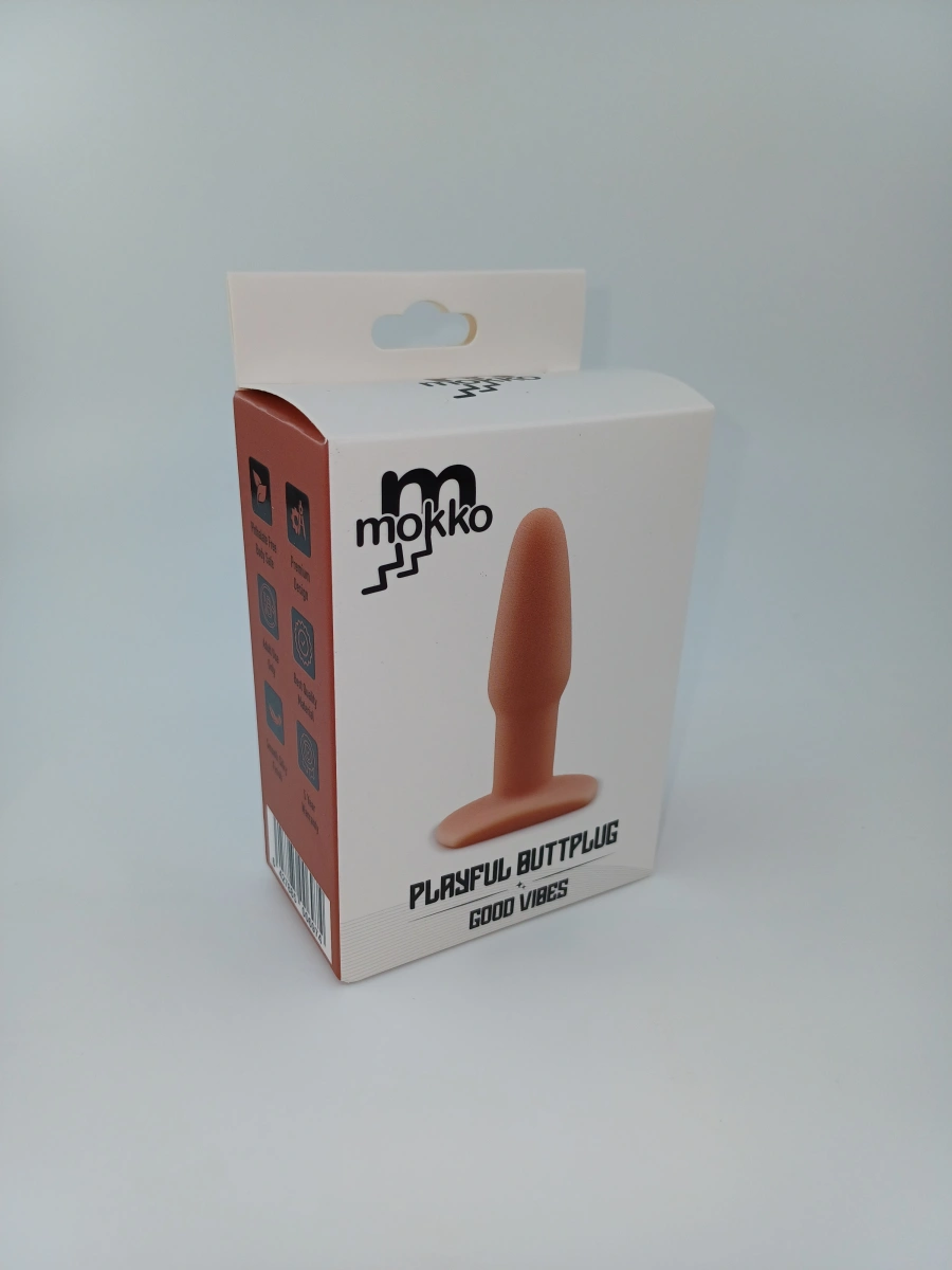 Dop Anal Playful Buttplug, Silicon, Natural, 11 cm, Mokko Toys, Goods Vibes, #2, Erotic24.ro
