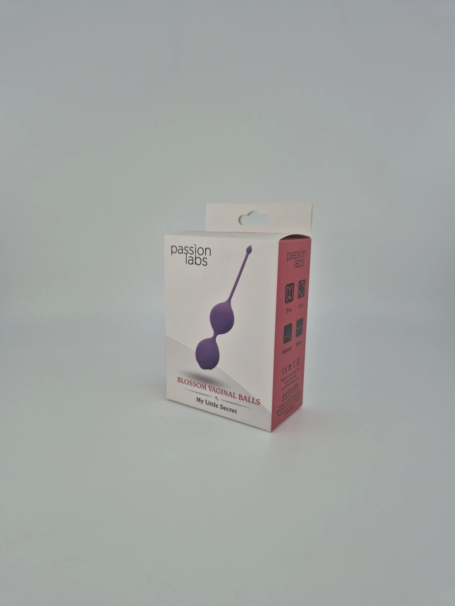 Bile Kegel Blossom Vaginal Balls, Silicon, Mov Deschis, Passion Labs, My Little Secret, #2, Erotic24.ro