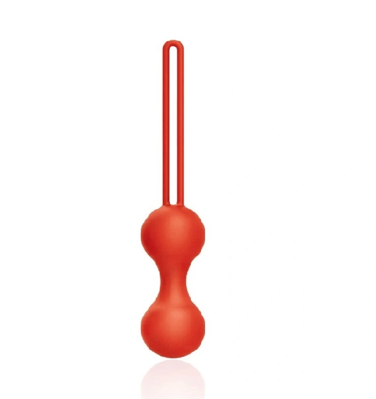 Bile Vaginale Sissi Kegel Balls, Silicon, Rosu, 16 cm, Guilty Toys, Sexxify