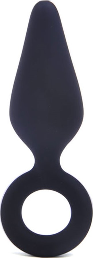 Dop Anal Begginer Buttplug Large, Silicon, Negru, 11.6 cm, Guilty Toys, Backdoor Pleasure