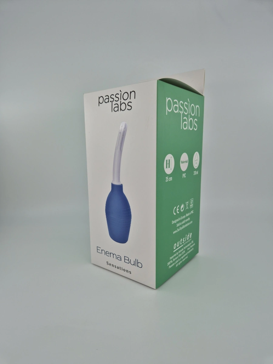 Irigator Enema Bulb 310 ml, Albastru, Passion Labs, Nr. 3, Erotic24.ro