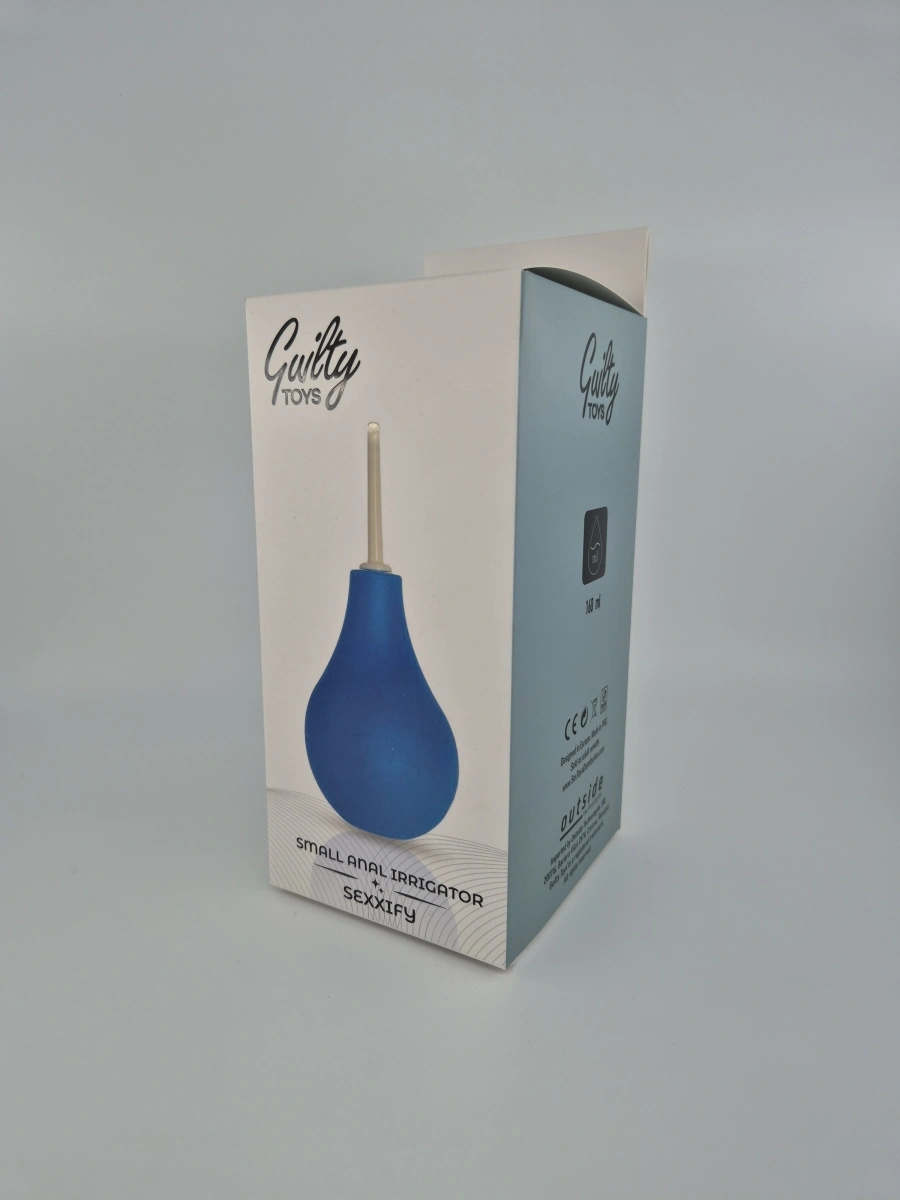 Anal Irrigator Small Albastru 160 ml Guilty Toys, #4, Erotic24.ro