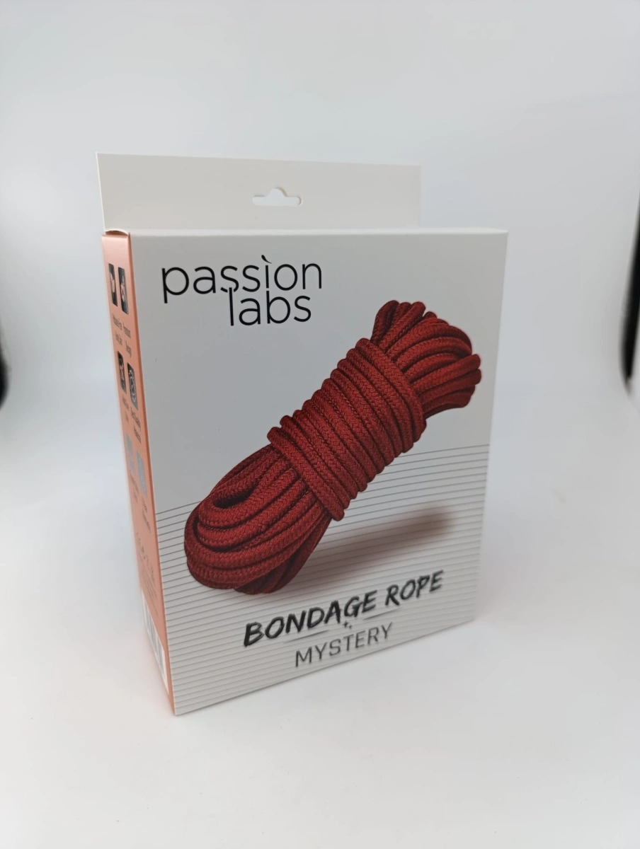 Sfoara Bondage Rope 10 m, Rosu, Passion Labs, #3, Erotic24.ro