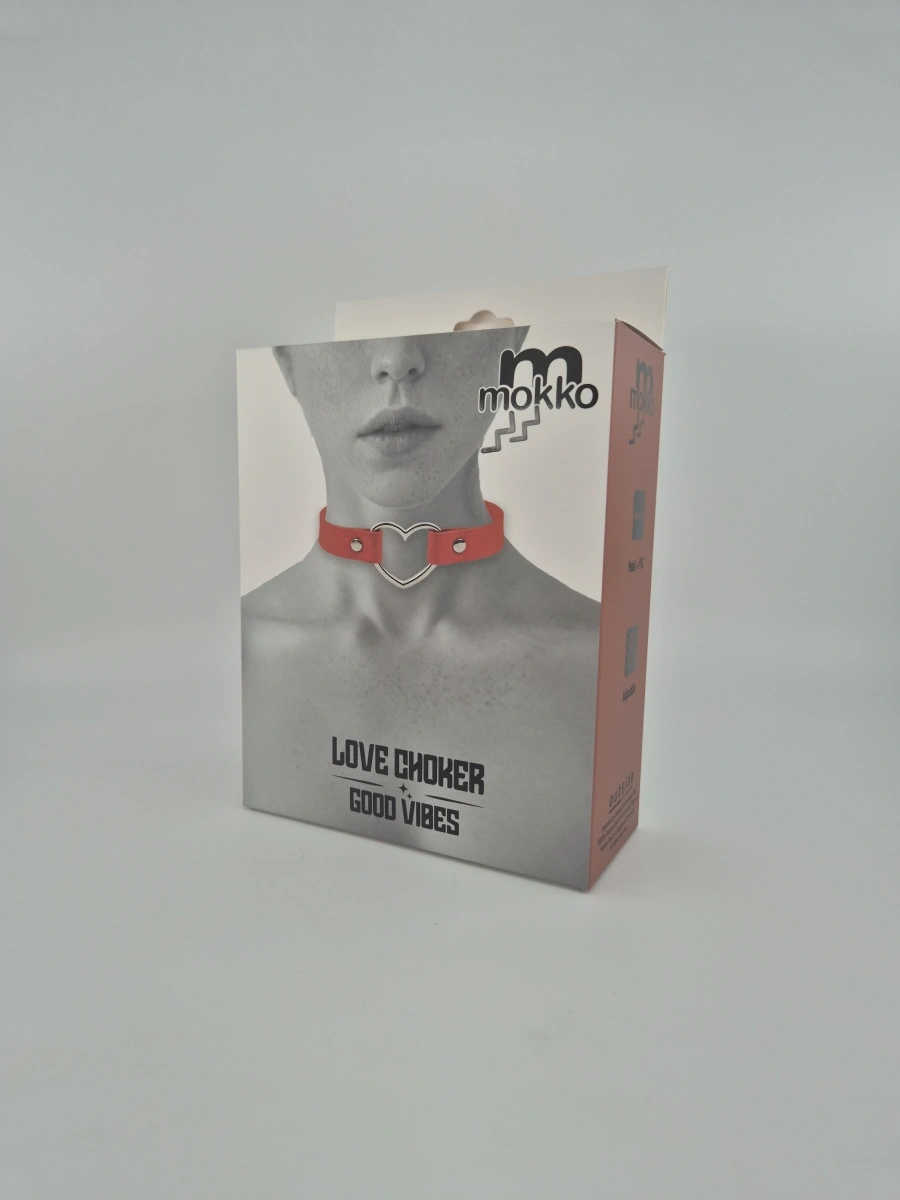 Accesoriu Gat Love Choker, Rosu, Mokko Toys, #2, Erotic24.ro