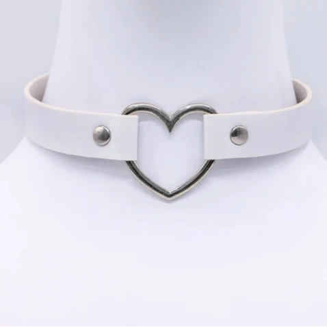 Accesoriu Gat Love Choker, Alb, Mokko Toys