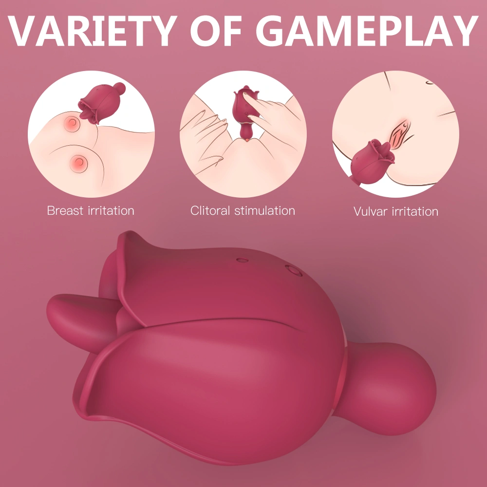 Vibrator Bloom,18 Moduri Stimulatoare, Silicon, USB, Rosu, 10.9 cm, Passion Labs, #6, Erotic24.ro