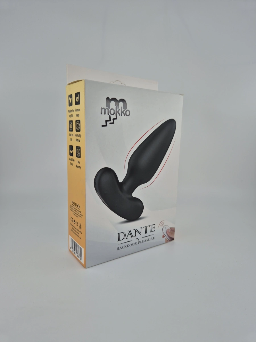 Dop Anal Dante, 9 Moduri Vibratii, Silicon, USB, Negru, 12.2 cm, Guilty Toys, #6, Erotic24.ro