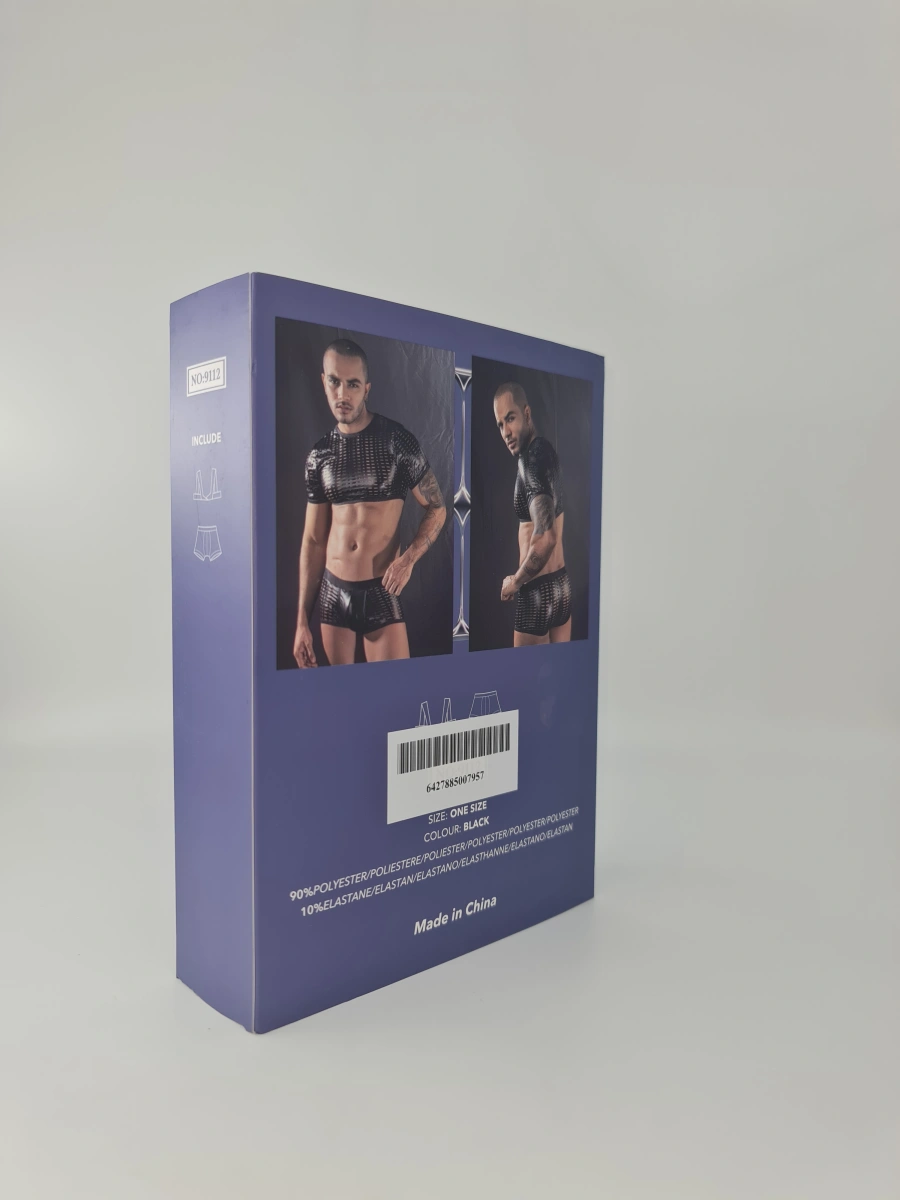 Set Lenjerie Sexy 2 Piese Atlas, Negru, S/M, Nr. 4, Erotic24.ro