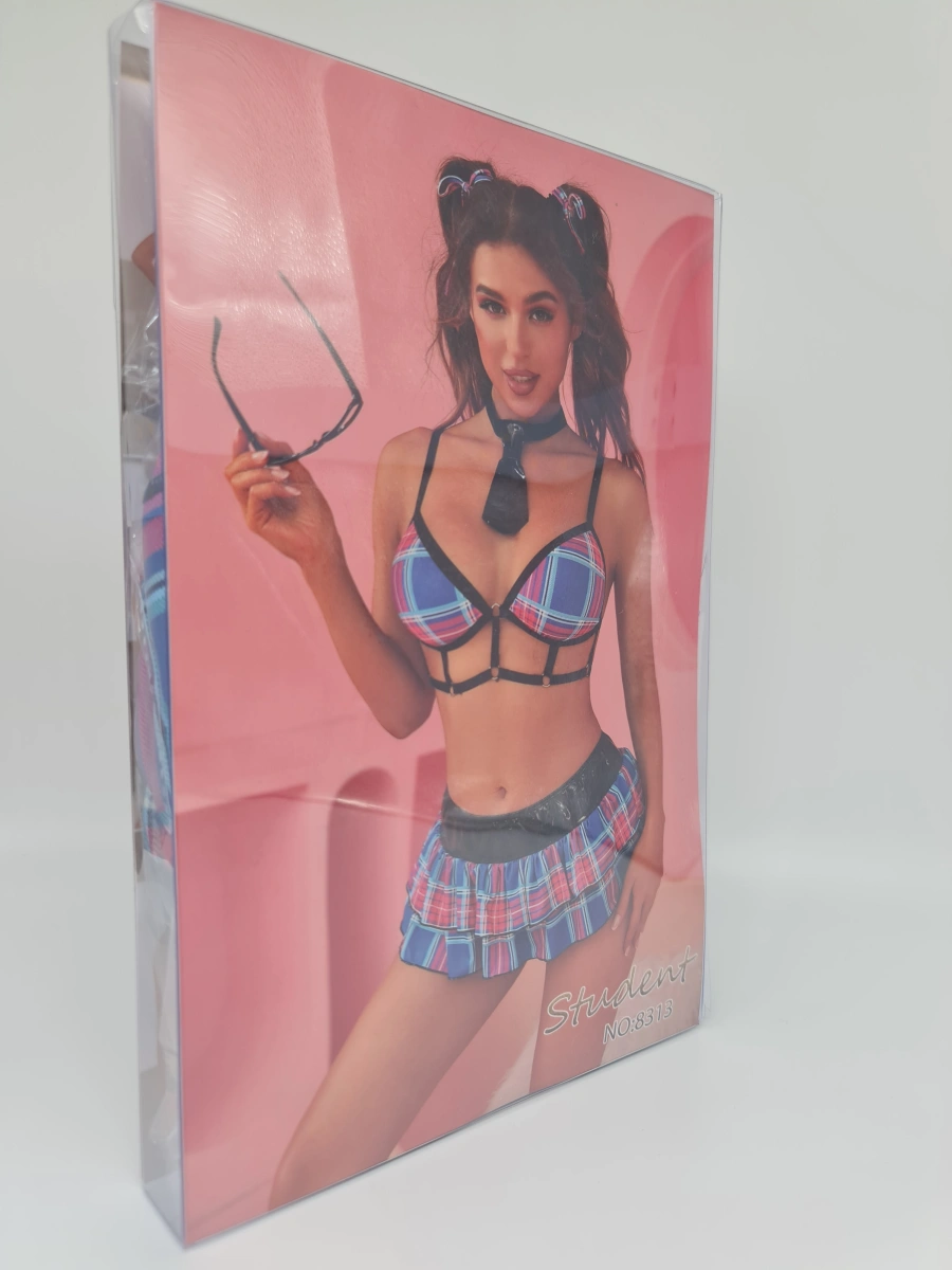 Costumatie Sexy Spicy Student, 6 Piese, Albastru, S/M, #5, Erotic24.ro