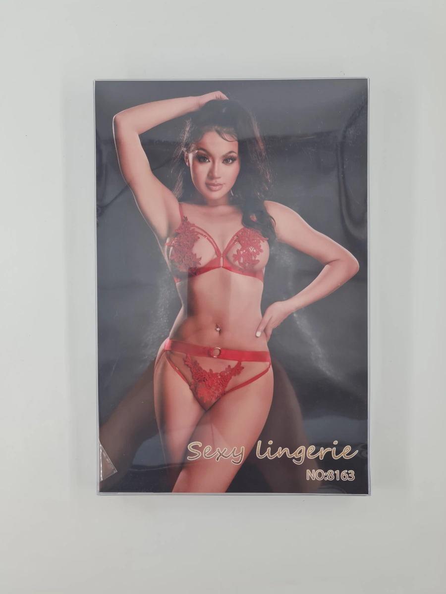 Set Lenjerie Spicy Look, 2 Piese, Rosu, S-L, #4, Erotic24.ro