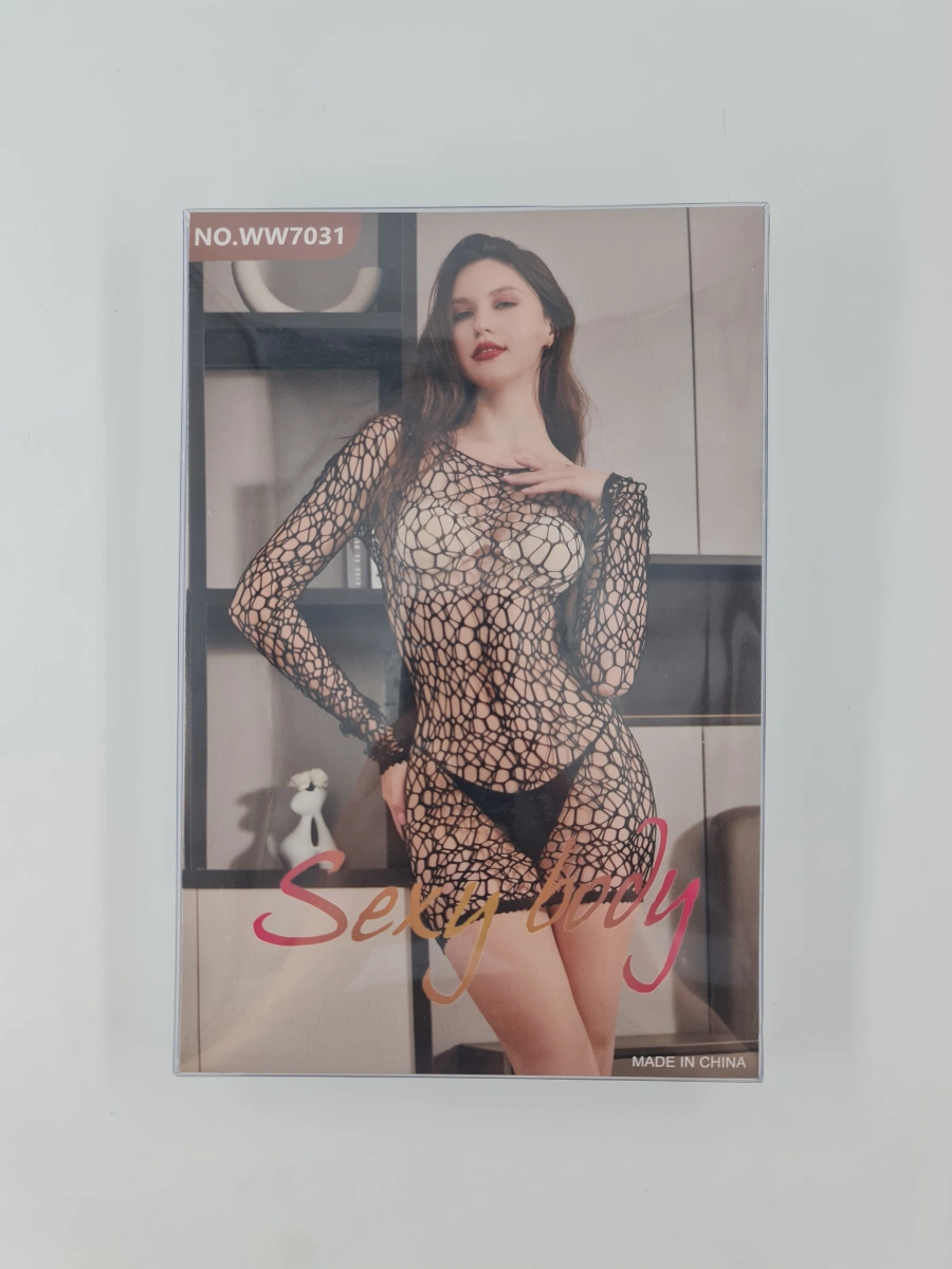 Rochie Mini cu Maneci Lungi Glorious, Negru, S-L, Nr. 5, Erotic24.ro