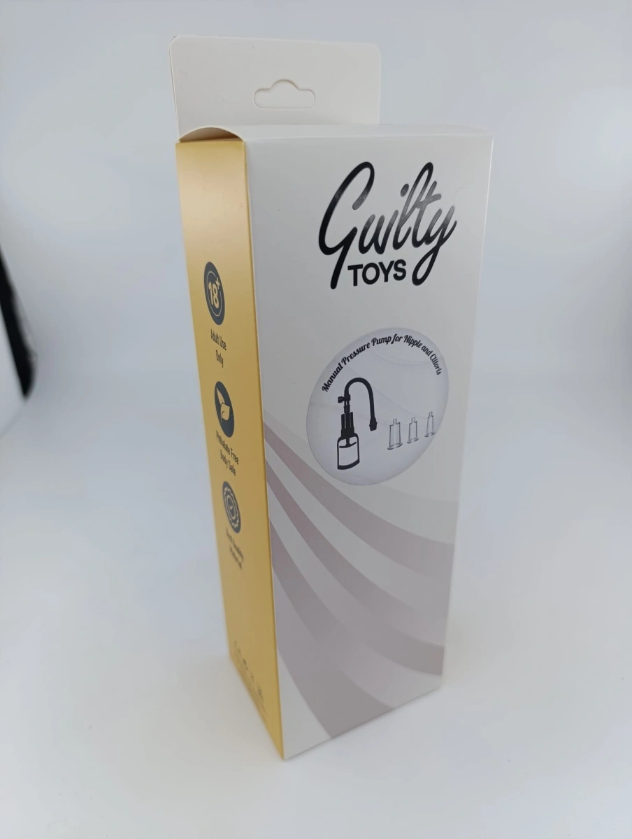 Pompa Manuala pentru Sani si Clitoris, 3 Cupe, Guilty Toys, #9, Erotic24.ro