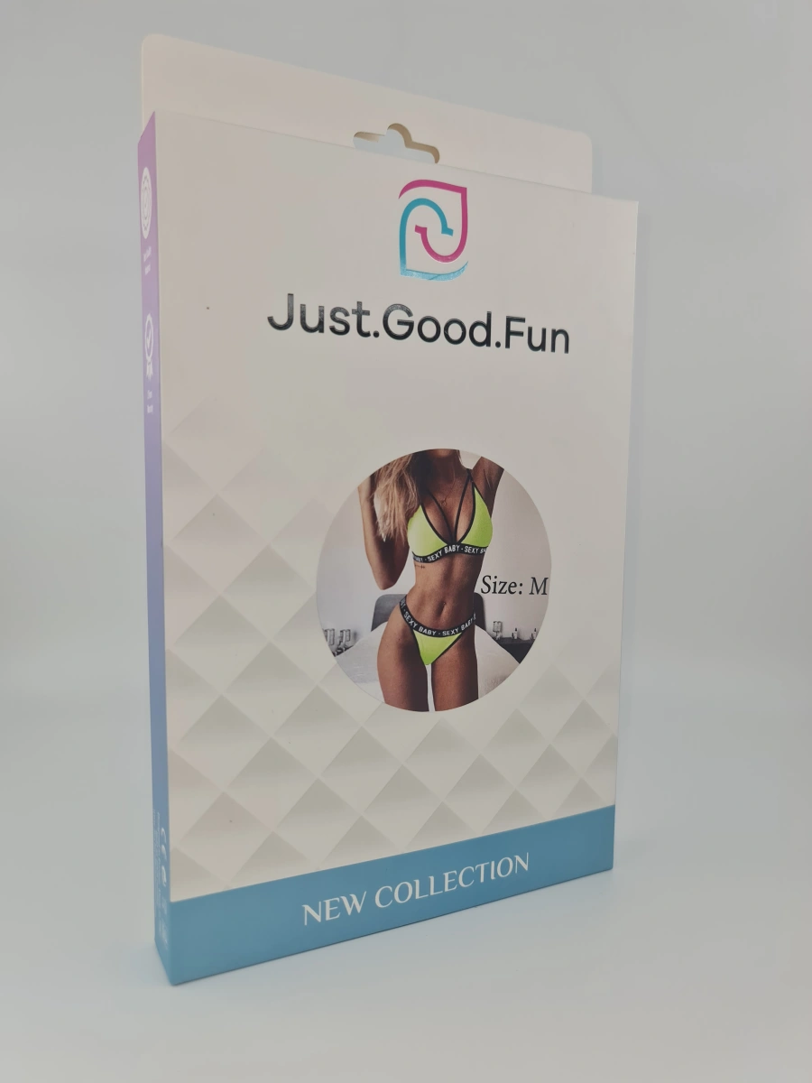 Set Lenjerie 2 Piese Sexy Baby, Verde Neon, M, JGF Lingerie, #2, Erotic24.ro