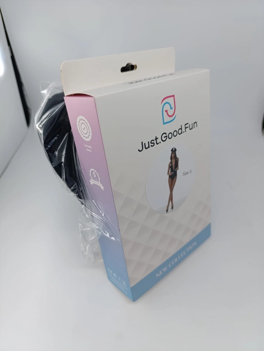 Costumatie Politista Sexy, 4 Piese, Wetlook&Tulle, Negru, M, JGF Lingerie, #6, Erotic24.ro