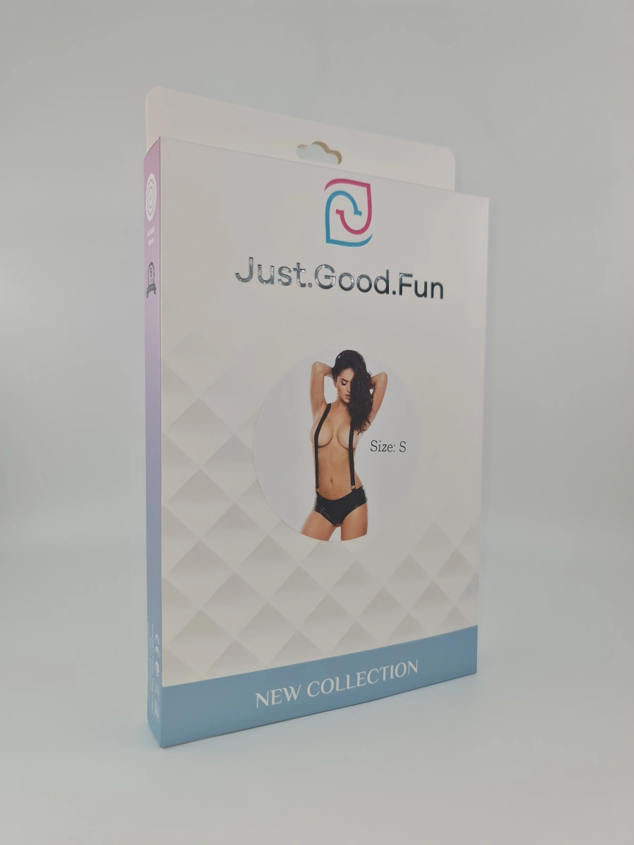 Bikini Sexy cu Bretele, Wetlook, Negru, S, JGF Lingerie, Nr. 4, Erotic24.ro