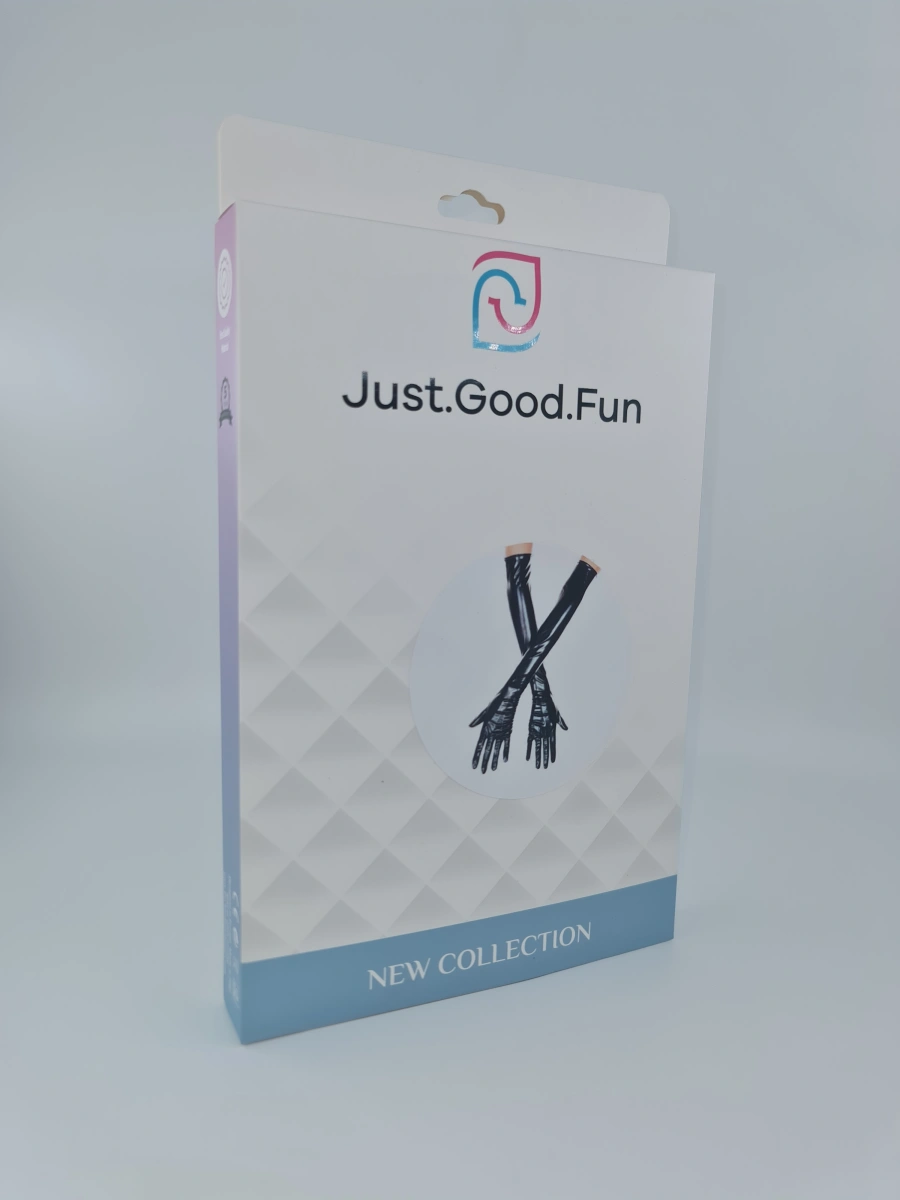 Manusi Lungi Erotic Touch, Wetlook, Negru, S, 53 cm, JGF Lingerie, Nr. 4, Erotic24.ro